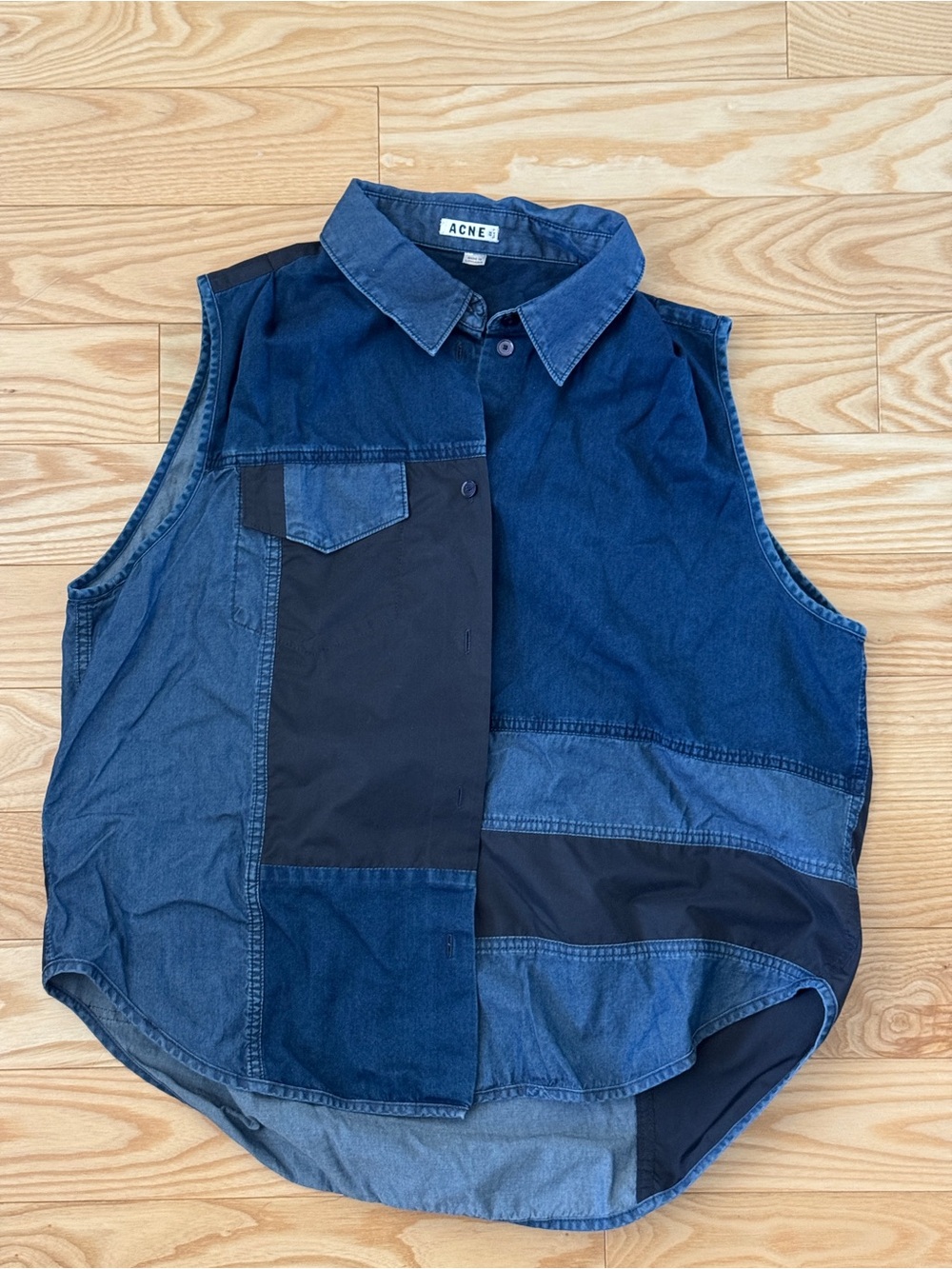 Acne Studios Prima Patch Vest Size 38
